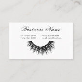 ブラックカラーの名刺にラッシュアーティスト 名刺 (裏面)