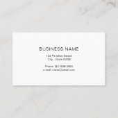 ブラックカラーのLashesアーティストの名刺 名刺 (裏面)