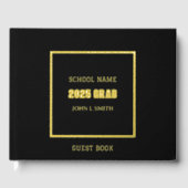 ブラックカラースクール卒業(名前あり) ゲストブック (正面)