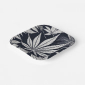 ブラックカラースタイルデザインファッション🍁スタイル ペーパープレート (傾斜あり)