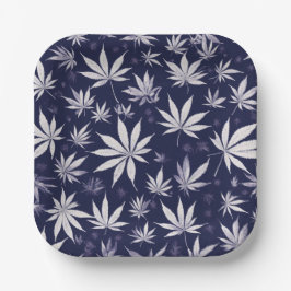 ブラックカラースタイルデザインファッション🍁スタイル ペーパープレート