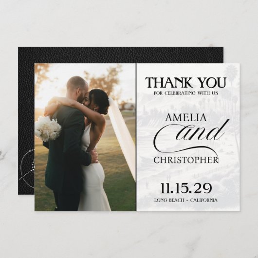 ブラックカリフォルニアパスポート サンキューカード (正面/裏面)