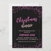 ブラックカンパニーのクリスマスパーティー招待状 Dinner 招待状 (正面)