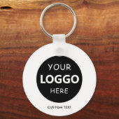 ブラックカンパニーカスタムビジネスにおけるロゴおよびQRコード キーホルダー (正面)