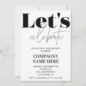 ブラックカンパニークリスマスパーティーレッツ祝ー 招待状 (正面)