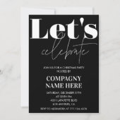 ブラックカンパニークリスマスパーティーレッツ祝ー 招待状 (正面)