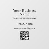 ブラックカンパニー名ストアフロントQRコード連絡先情報 ウィンドウサイン (シート)