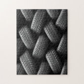 ブラックカータイヤ ジグソーパズル (縦)