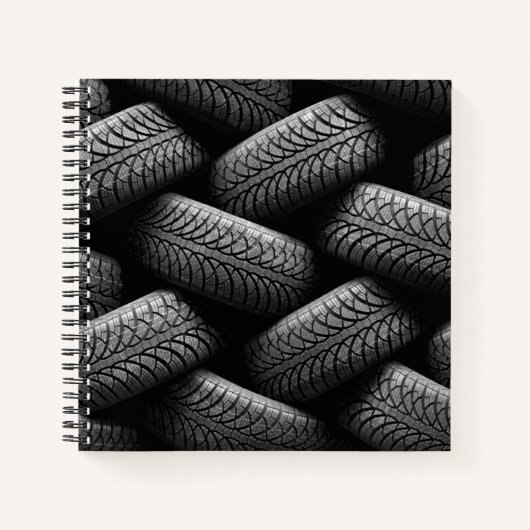 ブラックカータイヤ ノートブック (正面)
