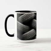 ブラックカータイヤ マグカップ (左)