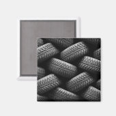 ブラックカータイヤ マグネット (正面/裏面)