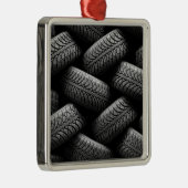 ブラックカータイヤ メタルオーナメント (右)