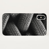 ブラックカータイヤ Case-Mate iPhoneケース (裏面(横))