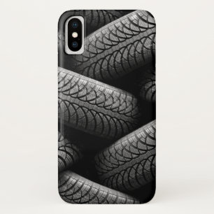 ブラックカータイヤ iPhone X ケース