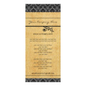 ブラックカードとカーメルダマスクラックカード ラックカード (裏面)