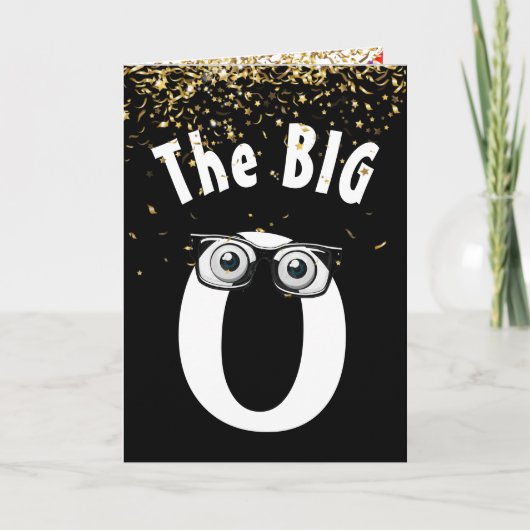 ブラックカードに60誕生日ユーモア カード (正面)