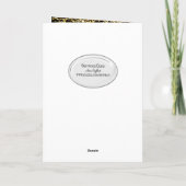 ブラックカード上の50誕生日ユーモア カード (裏面)