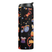 ブラックカーニバルキッズ誕生日サーカスパターンピエロ タンブラー (回転左)