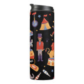 ブラックカーニバルキッズ誕生日サーカスパターンピエロ タンブラー (回転右)