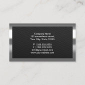 ブラックカーボンファイバードライバー名刺 名刺 (裏面)