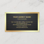 ブラックカーボンファイバー私立探偵 名刺 (裏面)