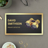 ブラックカーボンファイバー私立探偵 名刺