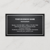 ブラックカーボンファイバー金ゴールド家電製品の修理 名刺 (裏面)