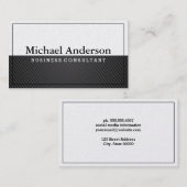 ブラックカーボン |白 名刺 (正面/裏面)