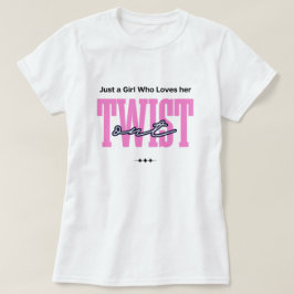ブラックカールツイストアウトを愛するTシャツ - カーリーヘアデザイン Tシャツ