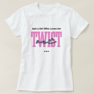 ブラックカールツイストアウトを愛するTシャツ - カーリーヘアデザイン Tシャツ