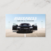 ブラックカーレンタルサービスブラックビジネスカード 名刺 (正面)
