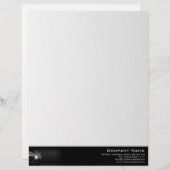 ブラックカー車の会社縁ど事務所サプライ レターヘッド (正面/裏面)