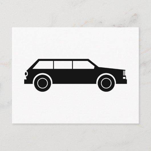 ブラックカー ポストカード (正面)