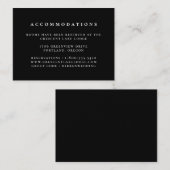 ブラックカ無地のラー結婚ズ宿泊施設 エンクロージャーカード (正面/裏面)