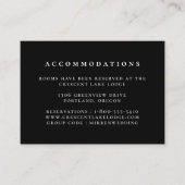 ブラックカ無地のラー結婚ズ宿泊施設 エンクロージャーカード (正面)