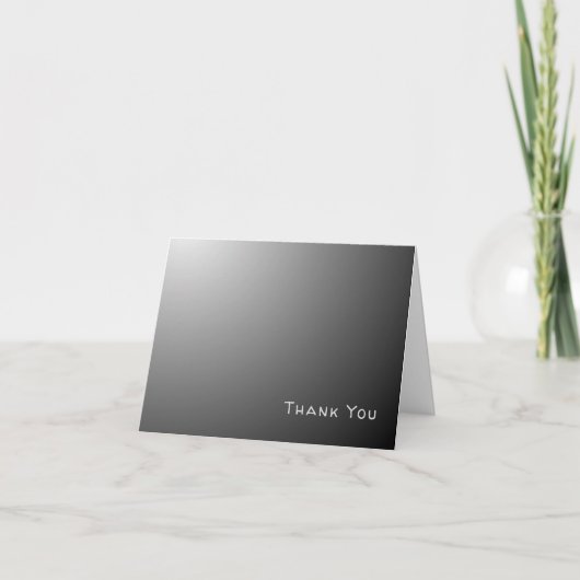 ブラックガイグラッドサンキューパーソナライズされたカード サンキューカード (正面)