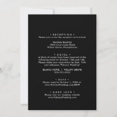 ブラックガラント山花フロント&バック結婚ズ 招待状 (裏面)