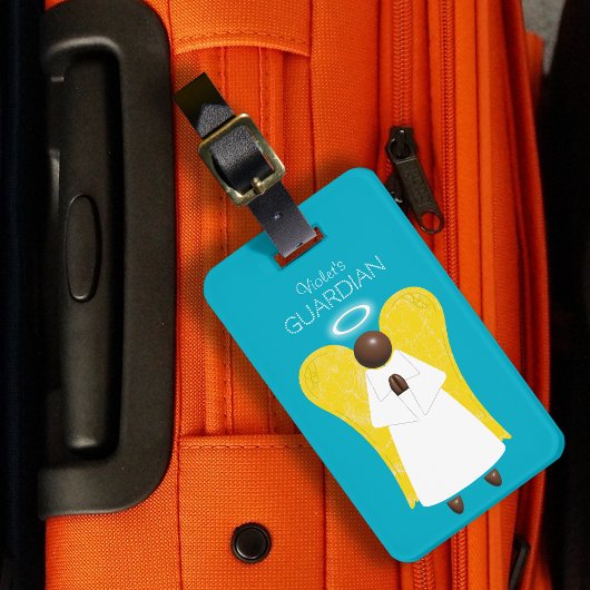 ブラックガーディアンエンジェル(両面)ラゲッジタグ ラゲッジタグ