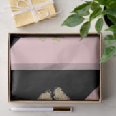 ブラックガーリー赤面ピンクシックグリッターリップ 薄葉紙 (ギフト)