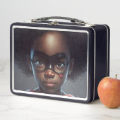 ブラックガールすごいヒーローランチボックス メタルランチボックス (インサイチュ)