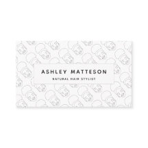 ブラックガールアフロナチュラル美容師白黒