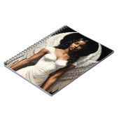 ブラックガールエンジェルアンジェルコアアート ノートブック (左側)