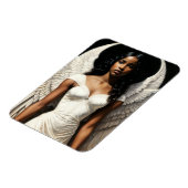 ブラックガールエンジェルアンジェルコアアート マグネット (左側)