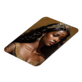 ブラックガールクイーンウェディング金ゴールドクラウン マグネット (左側)