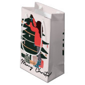 ブラックガールクリスマスバッグ スモールペーパーバッグ (裏面アングル)