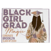 ブラックガールグラード魔法フローラボホエクセレーション ラージペーパーバッグ (裏面)