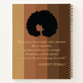 ブラックガールコンポジションノート ノートブック (裏面)