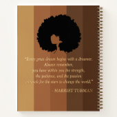 ブラックガールコンポジションノート ノートブック (裏面)