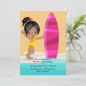 ブラックガールサマービーチバースデーパーティー 招待状 (スタンド正面)