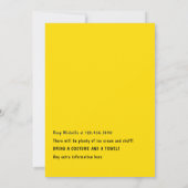 ブラックガールサマービーチバースデーパーティー 招待状 (裏面)